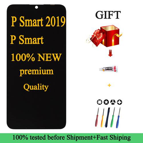 100% New POT-LX1/LX1AF/LX2J/LX1RUA/LX3/LX1A AAA Quality LCD For Huawei P Smart 2019 Display Touch Screen For P smart 2018 2019