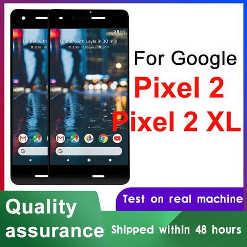 100% Tested Display Replacement For Google Pixel 2 AMOLED LCD Touch Screen Digitizer Assembly For Google Pixel 2 XL LCD P-OLED