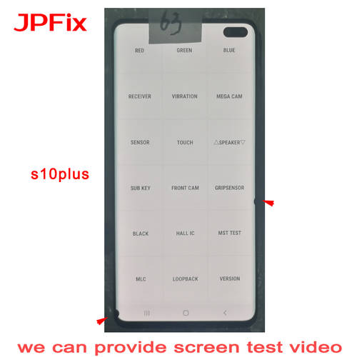 JPFix AMOLED For Samsung Galaxy S10 G973 & S10 Plus G975 LCD Touch Display Screen Assembly Replacement With Defect Burn Dot