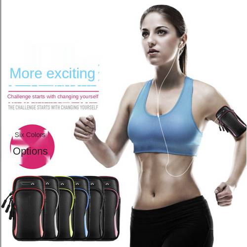 Sport Arm Bag Sports Cell Phone Case Running Jogging Pouch Wallet Cover With Arm Band Earphone Hole For Ipnone Samsung