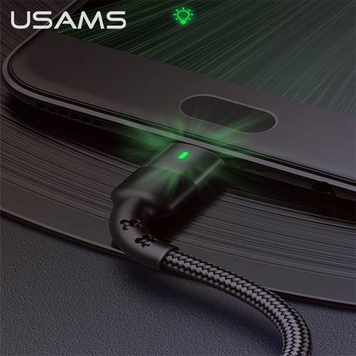 USAMS Type C Cable 2A Fast Charge USB C Cable for Xiaomi Samsung LG Tablet Android Mobile Phone USB Type C Charging Data Cable