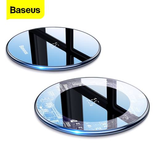 Baseus 15W Qi Wireless Charger For iPhone 11 Pro Xs Max X 8 Plus Induction Fast Wireless Charging Pad For Samsung S20 Huawei P40