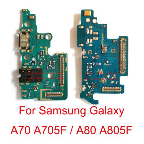 High Quality USB Charging Port Connector Board Dock Flex Cable For Samsung Galaxy A70 A705 A705F A80 A805 A805F Repair Parts