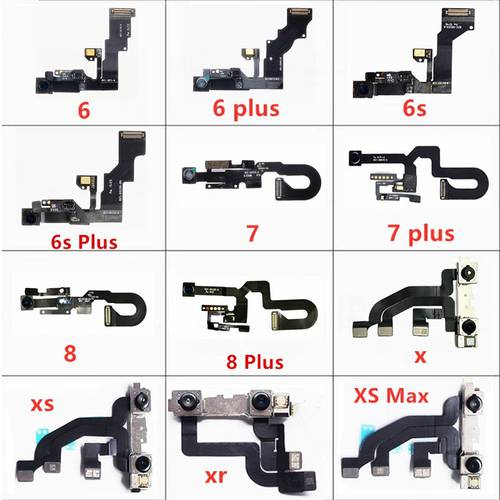 Facing Small Camera Right Proximity Sensor Flex Cable For iPhone 6 6S 7 8 Plus X XR XS MAX With Microphone Front camera 100% New
