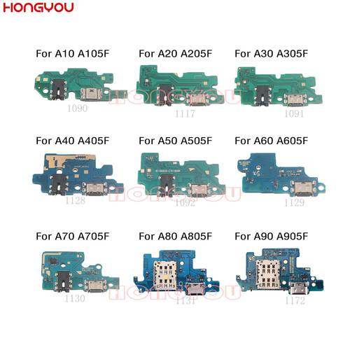 10PCS/Lot For Samsung A10 A20 A205F A30 A40 A50 A505F A60 A70 A80 A90 USB Charge Dock Board Charging Socket Connector Flex Cable