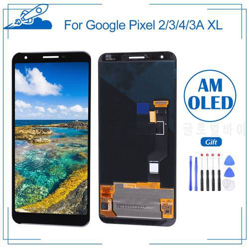 Original AMOLED For Google Pixel 2 3 4 3A LCD Display Touch Digitizer Screen For Google Pixel 2XL 3XL 4XL 3AXL Replacement Parts
