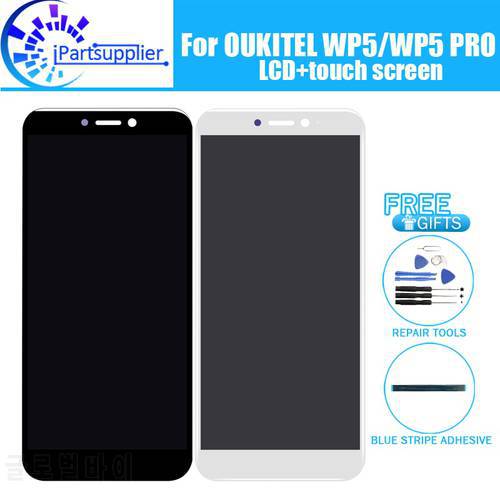 5.5 inch OUKITEL WP5 LCD Display+Touch Screen 100% Original Tested LCD Digitizer Glass Panel Replacement For OUKITEL WP5 PRO