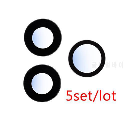 5pcs For iPhone 6 6S 7 8 11 Pro Plus X XR XS Max Back Rear camera Glass lens with sticker adhesive Replacement Parts