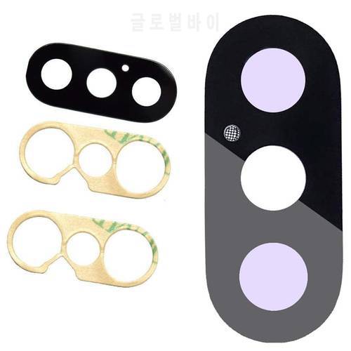 2pcs /set Rear Back Camera Lens Glass Cover Replacement with Adhesive For iPhone X XS XS max