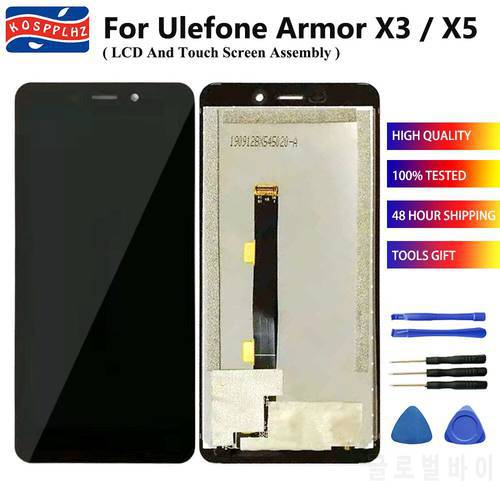 KOSPPLHZ 100% Tested For Ulefone Armor X5 / X3 LCD Display Touch Screen Sensor Digitizer Assembly Armor X5 X3 Phone Accessories