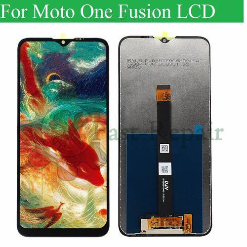 6.5 inch 100% test lcd display For Motolora One Fusion LCD Touch Screen Digiziter Assembly Replacement For Moto One Fusion LCD