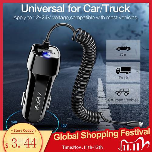 Car Charger Car USB Quick Charger 3.0 For Xiaomi Car Charger For Mobile Phone Micro Type C Fast Cable For HAUWEI Chargers