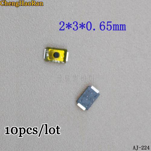 ChengHaoRan 2*3*0.65MM mini ultra small film button button 2x3 tact switch patch two feet pot piece for mobile phone