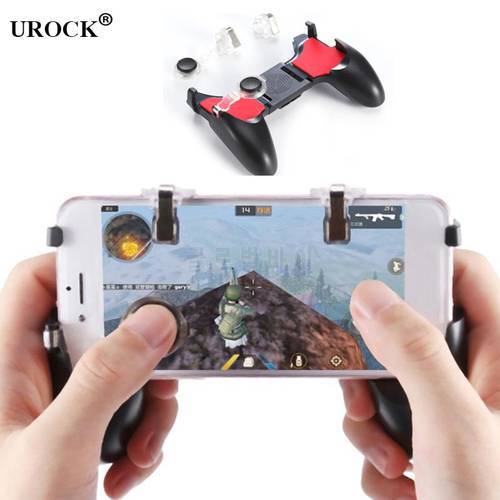 New 5 in 1 FOR PUBG Phone Gamepad Joystick Controller L1 R1 Fire Shooter Buttons Trigger Handle for iPhone Samsung Keypad