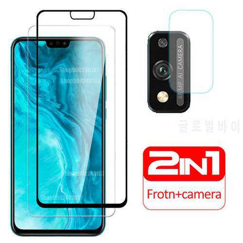 case on honor 9x lite cover tempered glass screen protector for huawei honor9x light 9xlite 9 x x9 protective phone coque honer