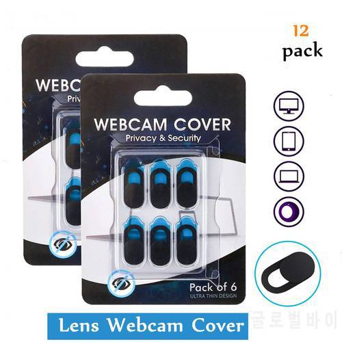 12PCS Laptop Webcam Cover Universal Smartphone Computer Lenses Camera Cover Cache Slider Magnet WebCam Cover for MacBook Air Pro