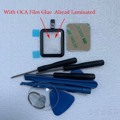Touch Screen Front Screen Outer Glass For Apple watch series 1 2 3 38mm 42mm 4 5 SE 6 7 8 40mm 44m Outer lens Panel Repair