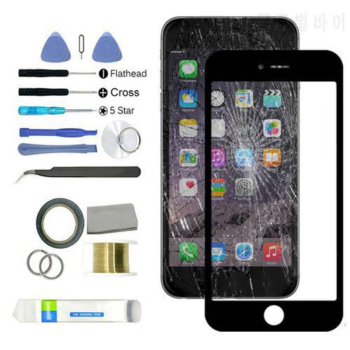 Touch Screen Glass for iPhone 6 6S 7 8 Plus Panel Front Outer Glass Lens Spare Parts Replacement