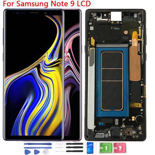 Original SUPER AMOLED N960 LCD For Samsung Note 9 N960 N960F N960DS LCD Display Touch Screen Frame Assembly For galaxy note9 lcd