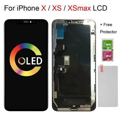 No Dead Pixel LCD For iphone X OLED XS XR TFT With 3D Touch Digitizer Assembly Screen Replacement For iPhone xs max lcd + Gift