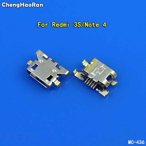 ChengHaoRan 10pcs For Xiaomi Redmi 3S/Note4 Note 4 Micro USB Jack Power Plug Charging Port Female Socket Connector Repair Parts