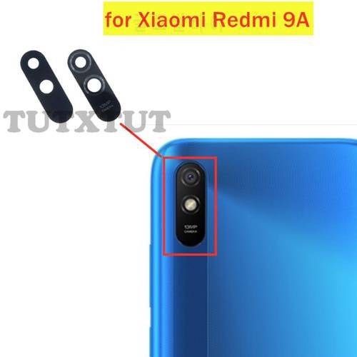2pcs for Xiaomi Redmi 9A Back Camera Glass Lens Main Rear Camera Lens with Glue Repair Spare Parts