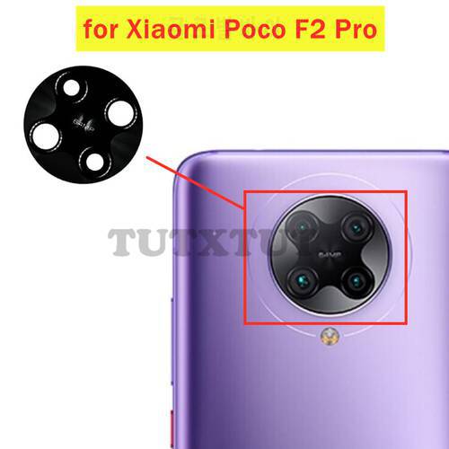 3pcs for Xiaomi Poco F2 Pro Back Camera Glass Lens Main Rear Camera Lens with Glue Repair Spare Parts