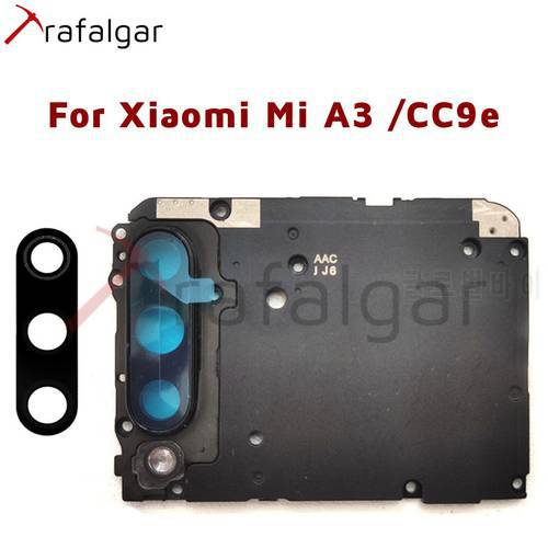 Rear Back Camera Glass Lens For Xiaomi Mi A3 MainBoard Cover With Camera Frame Holder CC9e M1906F9SH M1906F9SI Replacement Parts