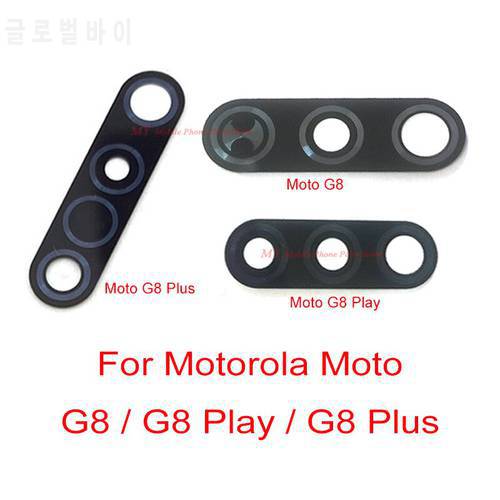10 PCS Rear Back Camera Glass Lens For Motorola Moto G8 Play Plus Spare Parts Main Back Camera Lens Glass With Sticker Part