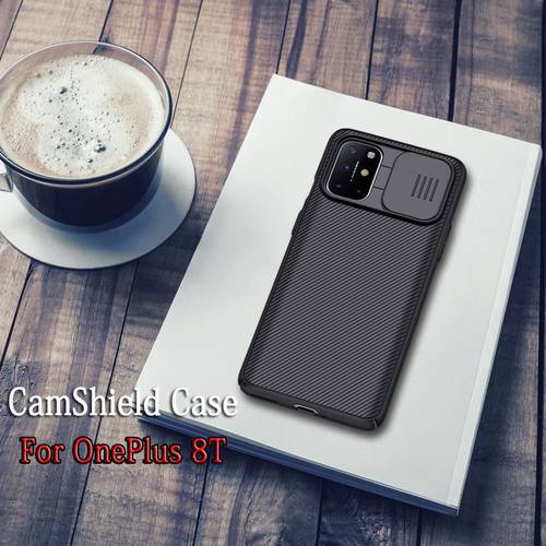 For OnePlus 8T Case NILLKIN CamShield bumper Case Slide slim back Cover Camera Protection hard Case For One Plus 8T 5G
