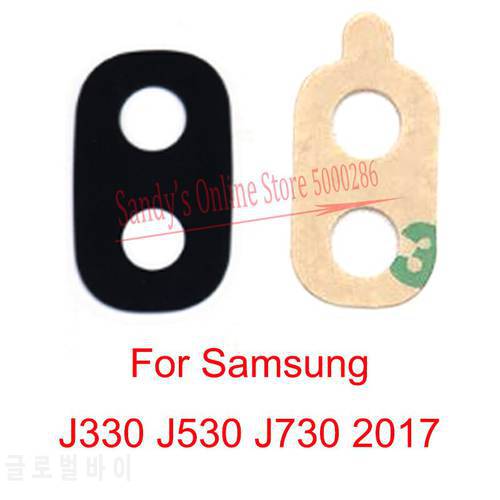 2 PCS Rear Back Camera Glass Lens For Samsung Galaxy J3 J5 J7 J330 J530 J730 2017 Big Camera Lens Glass With Sticker Spare Parts