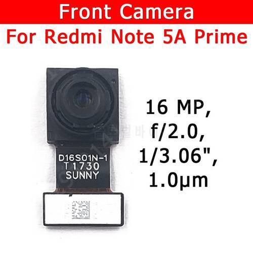 Original Front Camera For Xiaomi Redmi Note 5A Prime Note5A 5APrime Front Small Facing Camera Module Flex Replacement Parts