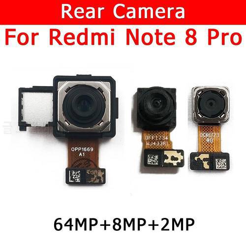 Original Rear Camera For Xiaomi Redmi Note 8 Pro Note8 8Pro Back Main Big Camera Module Flex Cable Replacement Spare Parts