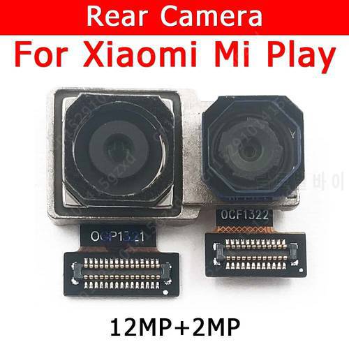 Original Rear View Back Camera For Xiaomi Mi Play MiPlay Main Camera Module Mobile Phone Accessories Replacement Spare Parts