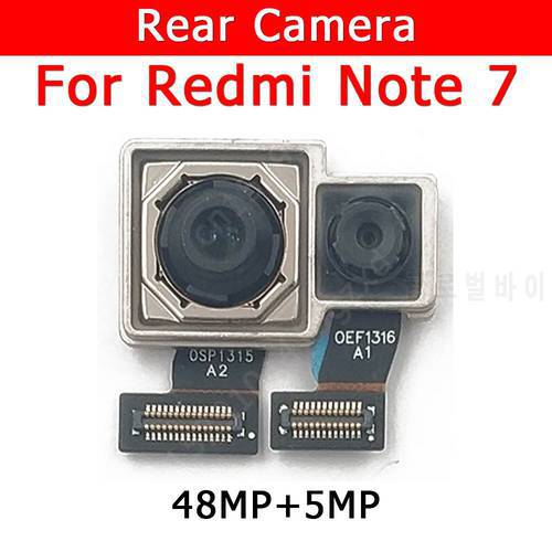 Original Rear Camera For Xiaomi Redmi Note 7 Note7 Back Main Big Camera Module Flex Cable Replacement Spare Parts