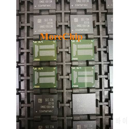 KMQE10013M-B318 eMMC EMCP UFS BGA221 Chip NAND Flash Memory IC 16GB 16+2 Soldered Ball Pins