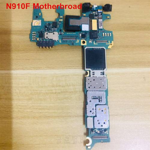 Phone Motherboard For Samsung Note 4 N910F 32GB Unlocked With Chips IMEI OS Whole Mainboard Worldwide Use