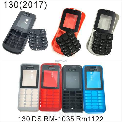 For Nokia 130 2017 TA-1017 130 DS RM-1035 Rm1122 New Full Complete Mobile Phone Housing Facing Case battery Back door Keyboard