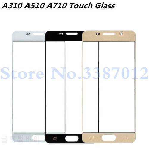 For Samsung Galaxy A3 A5 A7 2016 A310 A510 A710 Outer Replace Glass LCD Front Touch Screen Panels Digitizer Sensor Parts