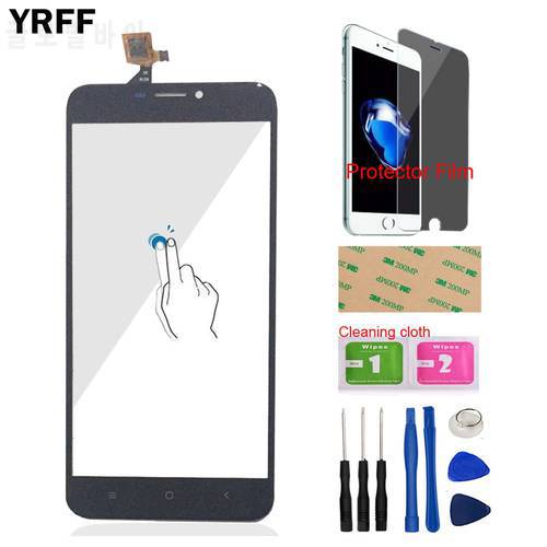 TouchGlass Touch Screen For Oukitel U20 Plus Touch Screen Touch Digitizer Panel Front Glass Tools Protecotr Film Adhesive