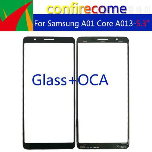 10Pcs\Lot Touch Screen For Samsung Galaxy A01 Core A013 SM-A013F/DS Front Glass Panel LCD Outer Lens Replacement