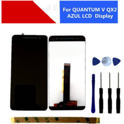 5,5 Inch For QUANTUM V QX2 AZUL Display LCD Touch Glass Sensor Assembly For QUANTUM UL / Positivo QX2