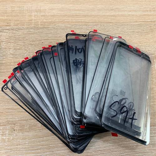 5PCS with OCA glue LCD Touch Screen Outer Glass For Huawei Honor 20 10 Lite 10i Front Display Screen Panel Out Glass repair