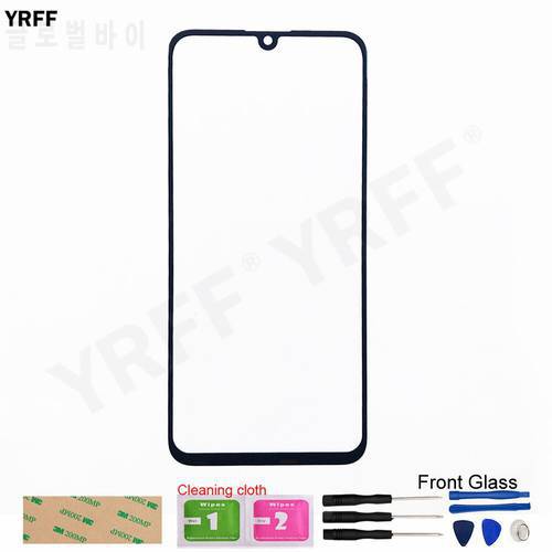 For Huawei P smart + 2019 (No LCD Touch Screen) Front Glass Panel Outer Cover Assembly Parts