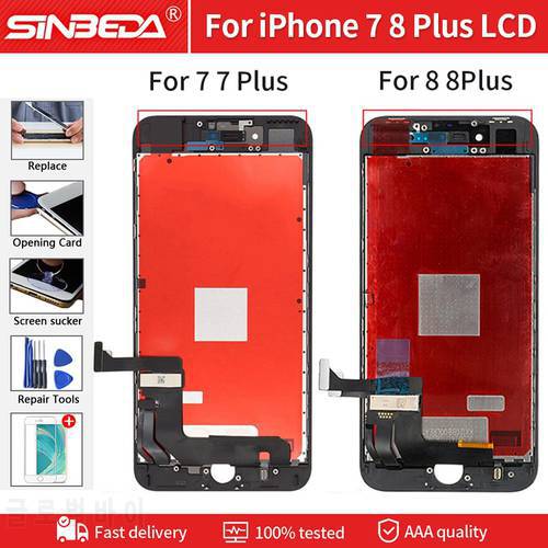 100% Test Screen For iPhone 7 8 Plus LCD Display With 3D Touch Screen Digitizer Assembly For iPhone 7 8 Plus Display Replacement