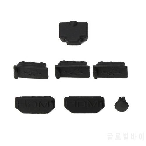 7Pcs Dust Plug Silicone Dust Proof Cover Stopper Dustproof Case Kits for xbox one X Gaming Console Dropshipping