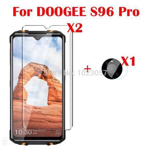 3-in-1 Camera Tempered Glass On For Doogee S96 Pro ScreenProtector Glass for Doogee S96 2.5 D Glass