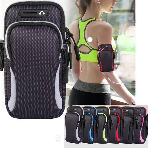 7.2 inch Mobile Phone Arm Band Hand Holder Case Gym Outdoor Sport Running Pouch Armband Bag For iphone 12 11 14 pro max samsung