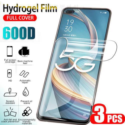 3pcs Hydrogel film screen protector For Oppo A9 2020 A5 2020 A92s A7 A5 A3 S soft protect film For oppo F11 pro F9 pro F7 F5 F1s