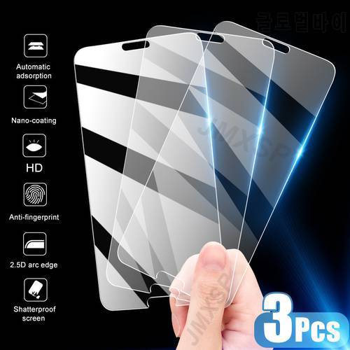 3Pcs Protective Glass For Huawei Honor 10 9 8 Lite 9X 8A Tempered Glass on the For Huawei Honor 9A 9C 9S 8X 8C 8S X10 Glass Film